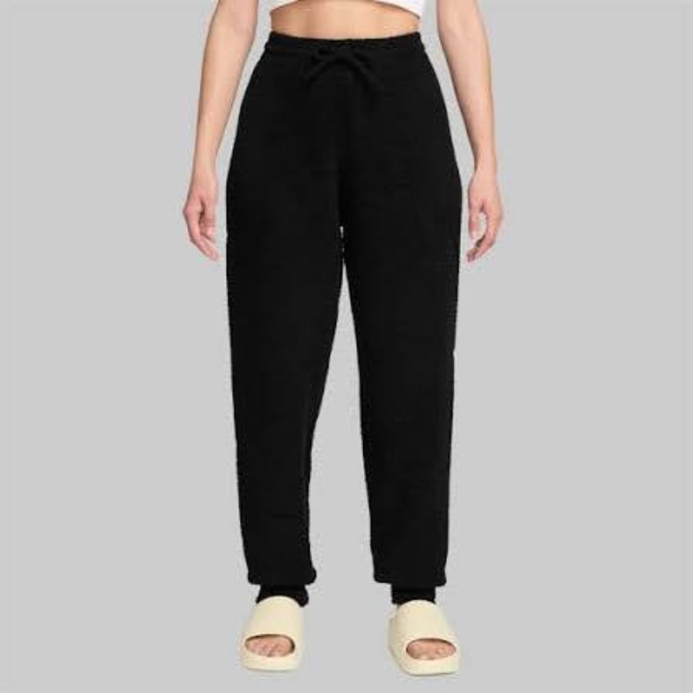 Womens Size S Nike Trousers Phoenix Cosy Boucle Knit Oversized Black FZ1703-010